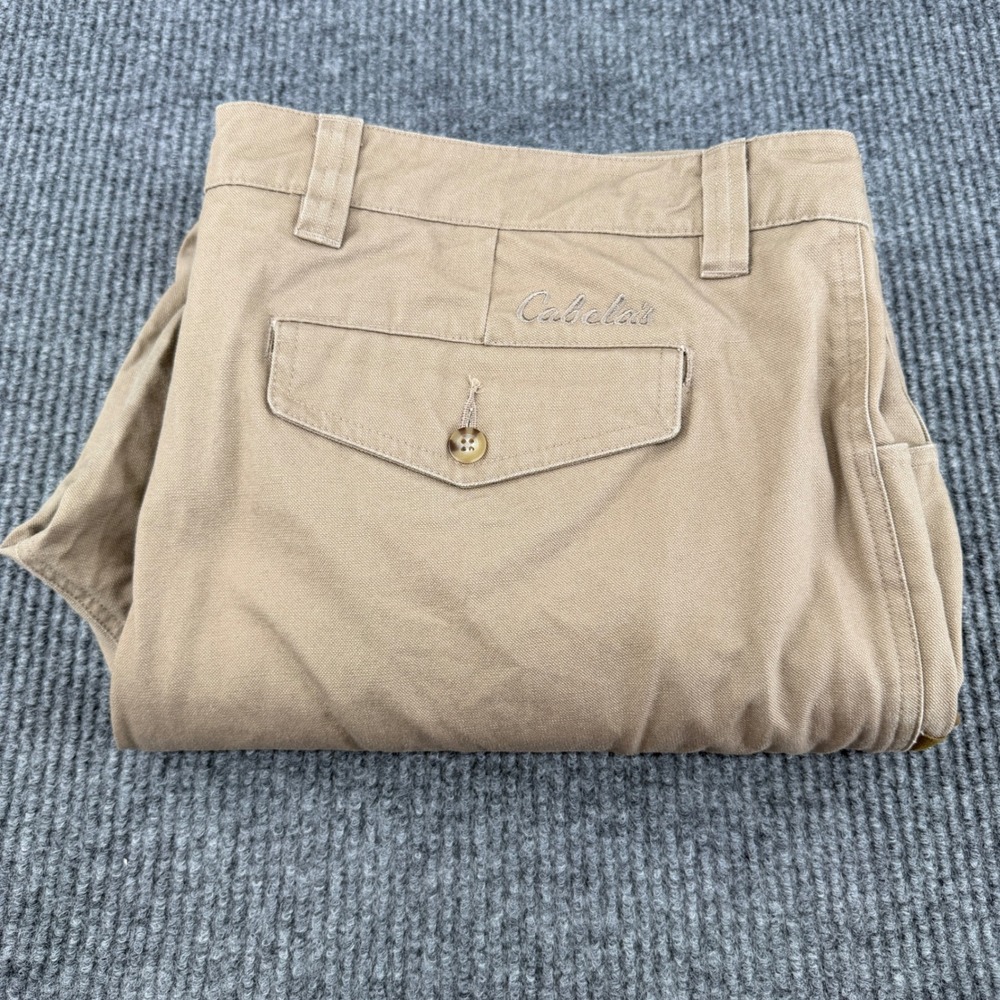 Cabelas Mens Upland Hunting Pants Classic Fit Tan Brown Canvas Size 44 M68PT020